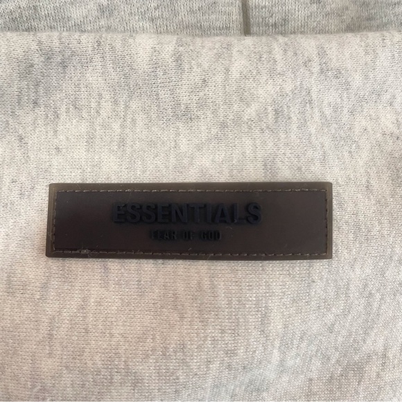 Essentials Gray Hoodie for Men - Picture 4 of 11